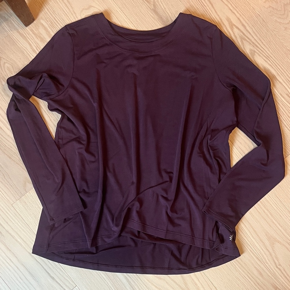 Athleta With Ease Long Sleeve Top - Rich Purple
